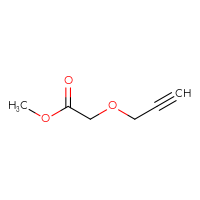 Chemical structure of methyl 2-(prop-2-yn-1-yloxy)acetate - CSSB00015207403