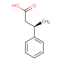 Chemical structure of (3R)-3-phenylbutanoic acid - CSSB00009815161