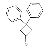 Chemical structure of 3,3-diphenylcyclobutan-1-one - CSSB06430523175