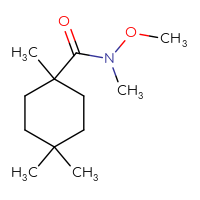 Chemical structure of N-methoxy-N,1,4,4-tetramethylcyclohexane-1-carboxamide - CSSB01045818101