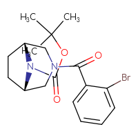 Chemical structure of tert-butyl (1R,5S)-3-(2-bromobenzoyl)-3,8-diazabicyclo[3.2.1]octane-8-carboxylate - CSSB09607467035