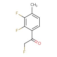 Chemical structure of 1-(2,3-difluoro-4-methylphenyl)-2-fluoroethan-1-one - CSSB14869180066