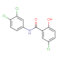 Chemical structure of 5-chloro-N-(3,4-dichlorophenyl)-2-hydroxybenzamide - CSSB00000082011