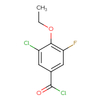 Chemical structure of 3-chloro-4-ethoxy-5-fluorobenzoyl chloride - CSSB00000061498