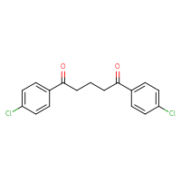 Chemical structure of 1,5-bis(4-chlorophenyl)pentane-1,5-dione - CSSB00025747002
