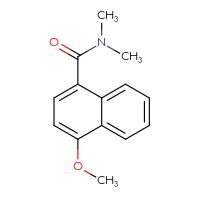 Chemical structure of 4-methoxy-N,N-dimethylnaphthalene-1-carboxamide - CSSB00103402865