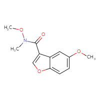 Chemical structure of N,5-dimethoxy-N-methyl-1-benzofuran-3-carboxamide - CSSB01995678969
