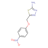 Chemical structure of 5-[(4-nitrophenoxy)methyl]-1,3,4-thiadiazol-2-amine - CSSB00001316465