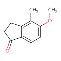 Chemical structure of 5-methoxy-4-methyl-2,3-dihydro-1H-inden-1-one - CSSB00010284532