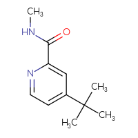 Chemical structure of 4-tert-butyl-N-methylpyridine-2-carboxamide - CSSB01072165701