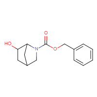 Chemical structure of benzyl 6-hydroxy-2-azabicyclo[2.2.1]heptane-2-carboxylate - CSSB00037357861