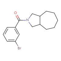 Chemical structure of 2-(3-bromobenzoyl)-decahydrocyclohepta[c]pyrrole - CSSB00113435971