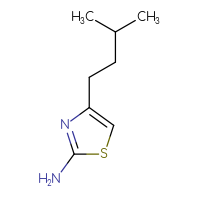 Chemical structure of 4-(3-methylbutyl)-1,3-thiazol-2-amine - CSSB00012282909