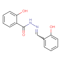 Chemical structure of 2-hydroxy-N'-[(2-hydroxyphenyl)methylidene]benzohydrazide - CSSB00000100628