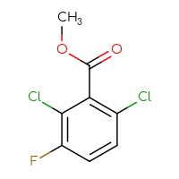 Chemical structure of methyl 2,6-dichloro-3-fluorobenzoate - CSSB00010070545