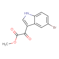 Chemical structure of methyl 2-(5-bromo-1H-indol-3-yl)-2-oxoacetate - CSSB00012353992
