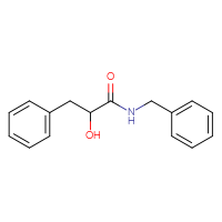 Chemical structure of N-benzyl-2-hydroxy-3-phenylpropanamide - CSSB00135351007