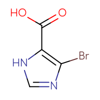Chemical structure of 4-bromo-1H-imidazole-5-carboxylic acid - CSSB00009889516