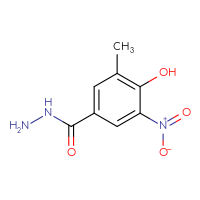 Chemical structure of 4-hydroxy-3-methyl-5-nitrobenzohydrazide - CSSB21151595898
