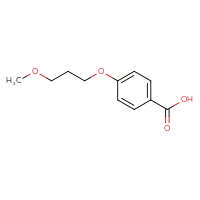 Chemical structure of 4-(3-methoxypropoxy)benzoic acid - CSSB00000684957