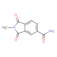 Chemical structure of 2-methyl-1,3-dioxo-2,3-dihydro-1H-isoindole-5-carboxamide - CSSB00025785666