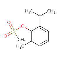 Chemical structure of 2-methyl-6-(propan-2-yl)phenyl methanesulfonate - CSSB09890267194