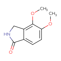 Chemical structure of 4,5-dimethoxy-2,3-dihydro-1H-isoindol-1-one - CSSB00000092597