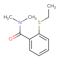 Chemical structure of 2-(ethylsulfanyl)-N,N-dimethylbenzamide - CSSB00047232523