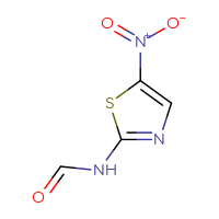 Chemical structure of N-(5-nitro-1,3-thiazol-2-yl)formamide - CSSB00000076849