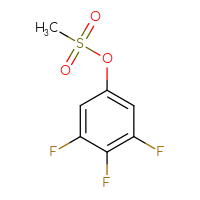 Chemical structure of 3,4,5-trifluorophenyl methanesulfonate - CSSB00153435200