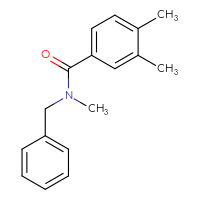 Chemical structure of N-benzyl-N,3,4-trimethylbenzamide - CSSB00046085057