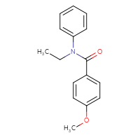 Chemical structure of N-ethyl-4-methoxy-N-phenylbenzamide - CSSB00046196961