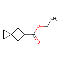 Chemical structure of ethyl spiro[2.3]hexane-5-carboxylate - CSSB00009830726