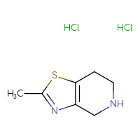 Chemical structure of 2-methyl-4H,5H,6H,7H-[1,3]thiazolo[4,5-c]pyridine dihydrochloride - CSSB02515433092