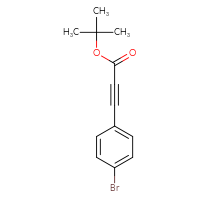 Chemical structure of tert-butyl 3-(4-bromophenyl)prop-2-ynoate - CSSB00010744030