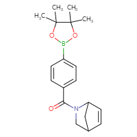 Chemical structure of 2-[4-(4,4,5,5-tetramethyl-1,3,2-dioxaborolan-2-yl)benzoyl]-2-azabicyclo[2.2.1]hept-5-ene - CSSB02526793766