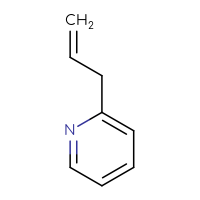 Chemical structure of 2-(prop-2-en-1-yl)pyridine - CSSB00000086161