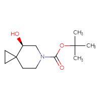 Chemical structure of tert-butyl (4R)-4-hydroxy-6-azaspiro[2.5]octane-6-carboxylate - CSSB00015939612