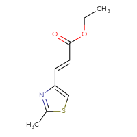 Chemical structure of ethyl (2E)-3-(2-methyl-1,3-thiazol-4-yl)prop-2-enoate - CSSB00016487703