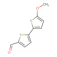 Chemical structure of 5'-methoxy-[2,2'-bithiophene]-5-carbaldehyde - CSSB00016563393