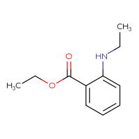 Chemical structure of ethyl 2-(ethylamino)benzoate - CSSB00000220619