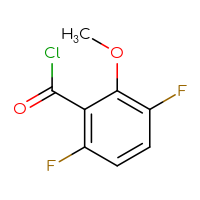 Chemical structure of 3,6-difluoro-2-methoxybenzoyl chloride - CSSB00010142888