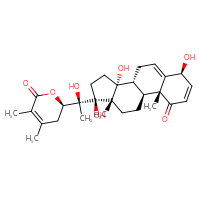 Chemical structure of (6R)-6-[(1S)-1-[(1S,3aR,3bR,6S,9aR,9bS,11aS)-1,3a,6-trihydroxy-9a,11a-dimethyl-9-oxo-1H,2H,3H,3aH,3bH,4H,6H,9H,9aH,9bH,10H,11H,11aH-cyclopenta[a]phenanthren-1-yl]-1-hydroxyethyl]-3,4-dimethyl-5,6-dihydro-2H-pyran-2-one - CSSB06256040402