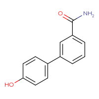 Chemical structure of 4'-hydroxy-[1,1'-biphenyl]-3-carboxamide - CSSB00000003332