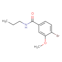 Chemical structure of 4-bromo-3-methoxy-N-propylbenzamide - CSSB00010239580