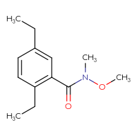 Chemical structure of 2,5-diethyl-N-methoxy-N-methylbenzamide - CSSB20813995968