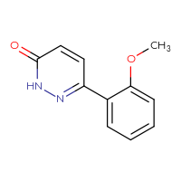 Chemical structure of 6-(2-methoxyphenyl)-2,3-dihydropyridazin-3-one - CSSB00011319650