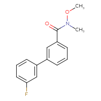 Chemical structure of 3'-fluoro-N-methoxy-N-methyl-[1,1'-biphenyl]-3-carboxamide - CSSB06587127806