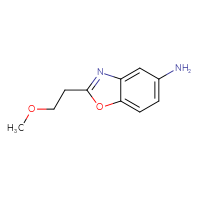 Chemical structure of 2-(2-methoxyethyl)-1,3-benzoxazol-5-amine - CSSB00000685963