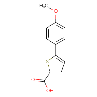Chemical structure of 5-(4-methoxyphenyl)thiophene-2-carboxylic acid - CSSB00011246611